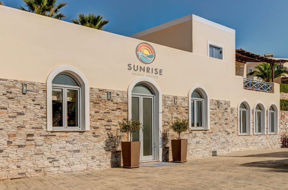 Sunrise Beach Suites Azolimnos Bagian luar foto